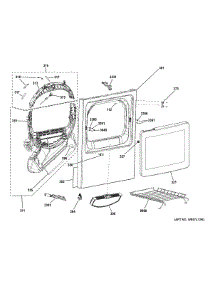Front Panel & Door parts for Ge Dryer GTD65GBPL1DG from AppliancePartsPros.com