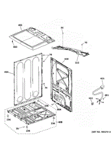 Cabinet & Top Panel parts for Ge Dryer GTD65GBPL1DG from AppliancePartsPros.com