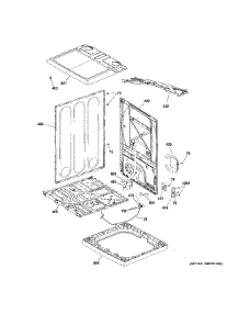 Cabinet & Top Panel parts for Ge Dryer GTD75ECPL1DG from AppliancePartsPros.com