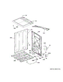 Cabinet & Top Panel parts for Ge Dryer GTD84ECSN1WS from AppliancePartsPros.com