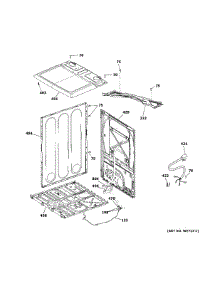 Cabinet & Top Panel parts for Ge Dryer GTD84GCPN1DG from AppliancePartsPros.com