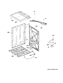 Cabinet & Top Panel parts for Ge Dryer GTD84GCSN0WS from AppliancePartsPros.com