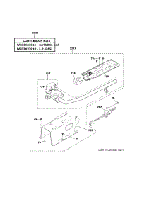 Gas Valve & Burner Assembly parts for Ge Dryer GTD84GCSN1WS from AppliancePartsPros.com