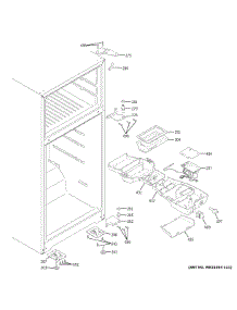 Fresh Food Section parts for Ge Top-Mount Refrigerator GTE15CTHPLWW from AppliancePartsPros.com