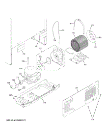 Machine Compartment parts for Ge Top-Mount Refrigerator GTE16DTNDLWW from AppliancePartsPros.com