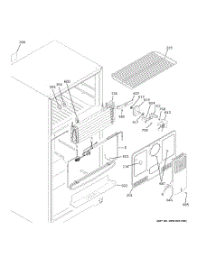 Freezer Section parts for Ge Top-Mount Refrigerator GTE18GTNERWW from AppliancePartsPros.com