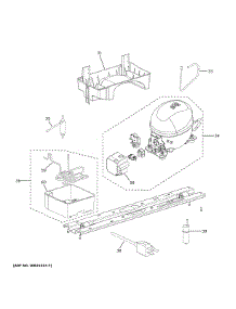 Machine Compartment parts for Ge Top-Mount Refrigerator GTE18MTRBRWW from AppliancePartsPros.com