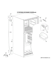 Ice Maker parts for Ge Top-Mount Refrigerator GTE21GTHEWW from AppliancePartsPros.com