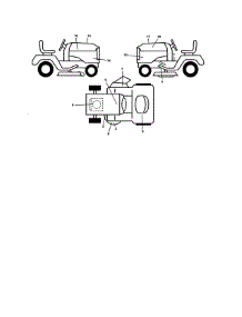 Decals parts for Husqvarna Front-Engine Lawn Tractor GTH52XLS-96045005700 from AppliancePartsPros.com
