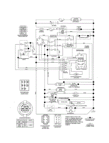Schematic Diagram parts for Husqvarna Front-Engine Lawn Tractor GTH52XLS-96045005700 from AppliancePartsPros.com