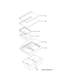 Fresh Food Shelves parts for Ge Top-Mount Refrigerator GTS18HGNFRBB from AppliancePartsPros.com