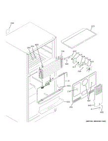 Freezer Section parts for Ge Top-Mount Refrigerator GTS18HYNERFS from AppliancePartsPros.com