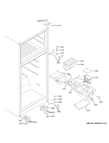 Fresh Food Section parts for Ge Top-Mount Refrigerator GTS22KMNBRDS from AppliancePartsPros.com