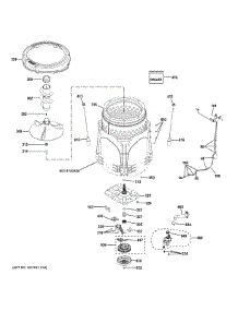 Tub & Motor parts for Ge Washer GTW845CPN1DG from AppliancePartsPros.com