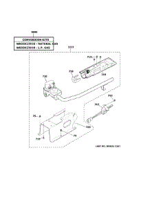 Gas Valve & Burner Assembly parts for Ge Dryer GTX52GASP0WB from AppliancePartsPros.com