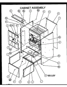 Cabinet Assembly parts for Amana Furnace GUC090X35A/P1173604F from AppliancePartsPros.com