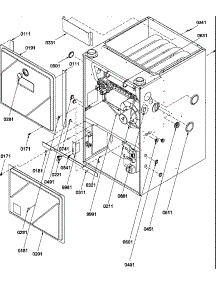 Cabinet Assembly And Blower Mounting parts for Amana Furnace GUCA070AX40/P1227503F from AppliancePartsPros.com