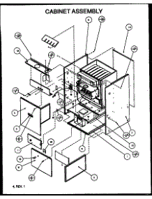 Cabinet Assembly parts for Amana Furnace GUD045C30A/P1164501F from AppliancePartsPros.com
