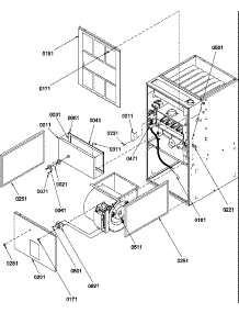 Cabinet Assembly And Blower Mounting parts for Amana Heating Cooling Combined Unit GUD070X30B/P1213102F from AppliancePartsPros.com