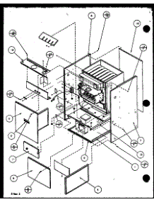 Cabinet Assembly parts for Amana Furnace GUD090B50A/P1115005F from AppliancePartsPros.com