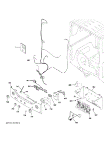 Controls & Backsplash parts for Ge Laundry Center GUD24ESSM1WW from AppliancePartsPros.com
