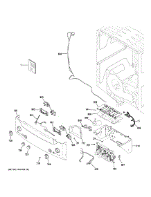 Controls & Backsplash parts for Ge Laundry Center GUD27EESN0WW from AppliancePartsPros.com