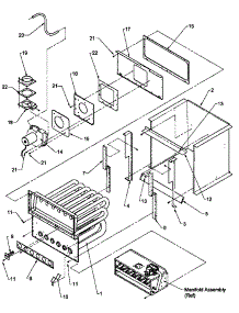 Partition Tube Assembly & Collector Box parts for Amana Heating Cooling Combined Unit GUIA090B30/P1206604F from AppliancePartsPros.com