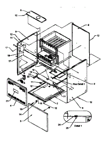Cabinet Assy parts for Amana Furnace GUIB045A30/P1186401F from AppliancePartsPros.com