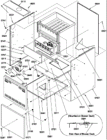 Cabinet Assembly parts for Amana Furnace GUIC115DA50/P1222507F from AppliancePartsPros.com