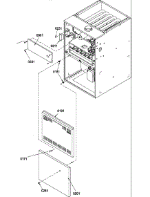 Front Panels parts for Amana Furnace GUIV070DX40/P1227403F from AppliancePartsPros.com