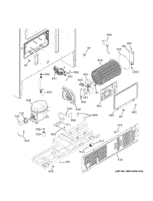 Machine Compartment parts for Ge Bottom-Mount Refrigerator GWE23GENCDS from AppliancePartsPros.com