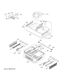 Freezer Shelves parts for Ge Bottom-Mount Refrigerator GWE23GENHDS from AppliancePartsPros.com