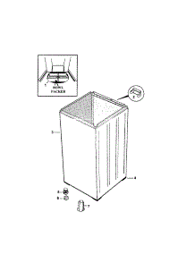 Wrapper parts for  Washer GWL10-96144 from AppliancePartsPros.com