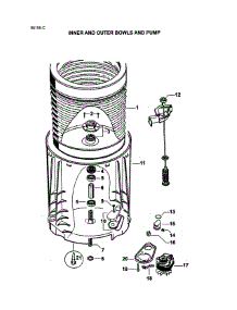 Bowl Assy parts for  Washer GWL15-96155C from AppliancePartsPros.com