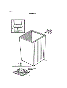 Cabinet Assy parts for  Washer GWL15-96200B from AppliancePartsPros.com