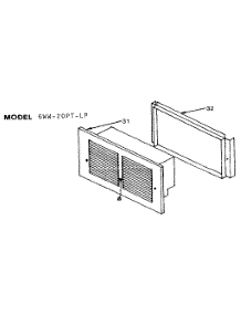 Rear Outlet Kit 1593 (9Rd16-Rear Discharge Kit) parts for Suburban Wall Heater GWW-20PT-LP from AppliancePartsPros.com