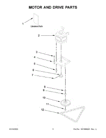 Motor And Drive Parts parts for Whirlpool Trash Compactor GX900QPPS7 from AppliancePartsPros.com