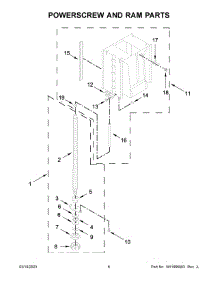 Powerscrew And Ram Parts parts for Whirlpool Trash Compactor GX900QPPS7 from AppliancePartsPros.com