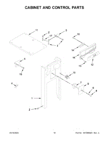Cabinet And Control Parts parts for Whirlpool Trash Compactor GX900QPPS7 from AppliancePartsPros.com