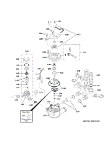 Pump parts for Ge Water Softener GXMH31H01 from AppliancePartsPros.com