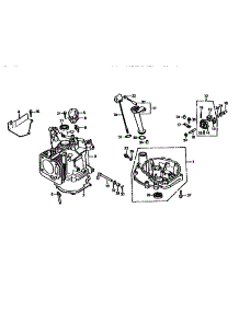 Cylinder parts for Honda Lawn & Garden Engine GXV140A1 from AppliancePartsPros.com