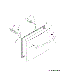 Freezer Door parts for Ge Bottom-Mount Refrigerator GYE18JEMPFDS from AppliancePartsPros.com
