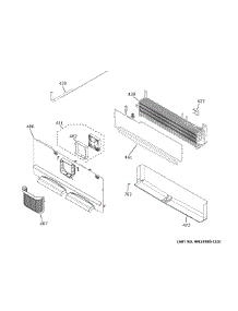 Freezer Section parts for Ge Bottom-Mount Refrigerator GYE22GYNGFS from AppliancePartsPros.com