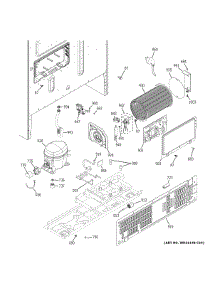 Machine Compartment parts for Ge Bottom-Mount Refrigerator GYE22HBLGTS from AppliancePartsPros.com