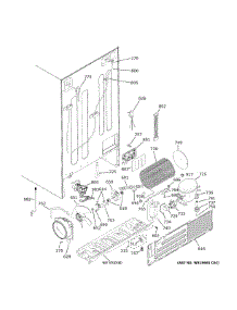 Machine Compartment parts for Ge Side-By-Side Refrigerator GZS22DSJMFSS from AppliancePartsPros.com
