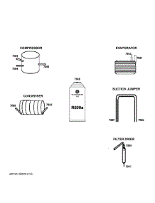 Lokring Connectors parts for Ge Side-By-Side Refrigerator GZS22DSJWFSS from AppliancePartsPros.com