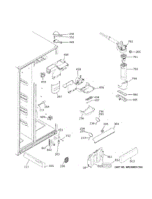 Fresh Food Section parts for Ge Side-By-Side Refrigerator GZS22DSJXFSS from AppliancePartsPros.com
