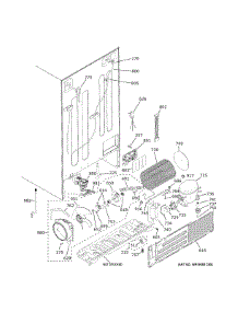 Machine Compartment parts for Ge Side-By-Side Refrigerator GZS22DSJXFSS from AppliancePartsPros.com