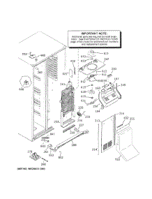 Freezer Section parts for Ge Side-By-Side Refrigerator GZS22IENRHDS from AppliancePartsPros.com