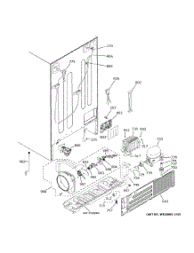 Machine Compartment parts for Ge Side-By-Side Refrigerator GZS22IENSHDS from AppliancePartsPros.com